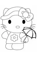 Hello Kitty kleurplaat 23